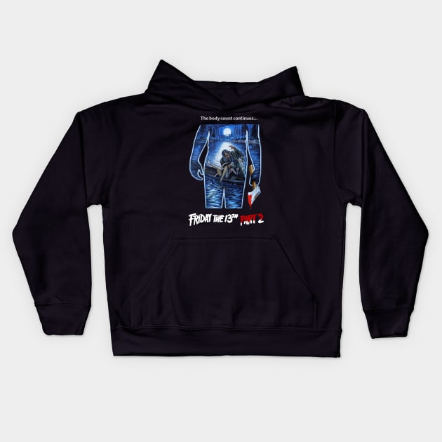 Friday the 13th Part 2 Kids Hoodie by pizowell